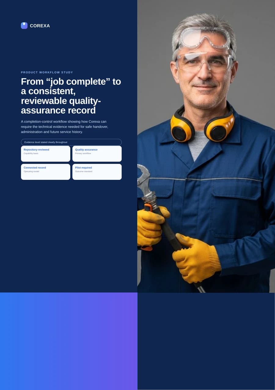 Cover of From “job complete” to a consistent, reviewable quality-assurance record